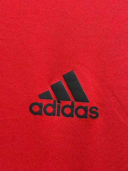 Adidas Red Polyester Sport Polo T Shirt For Men X Large