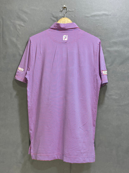 FJ Purple Polyester Sport Polo T Shirt For Men Medium