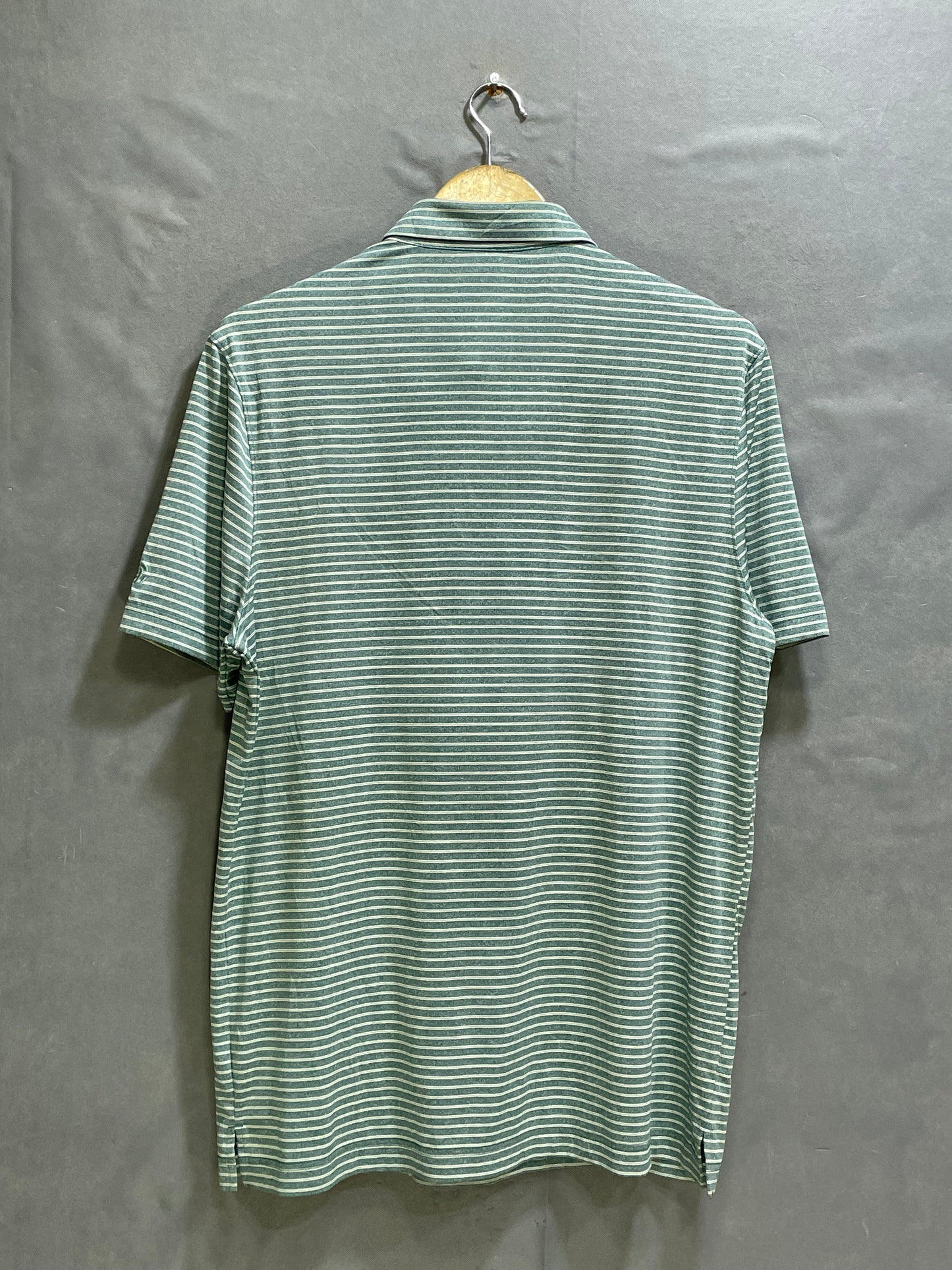 Champion Green Polyester Sport Polo T Shirt For Men M