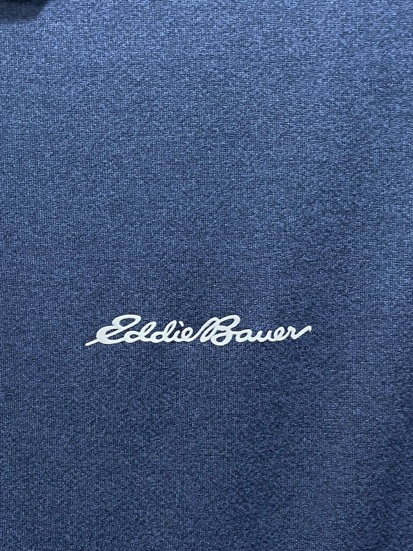 Eddie Bauer Blue Polyester Sport Polo T Shirt For Men X Large