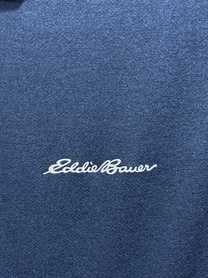 Eddie Bauer Blue Polyester Sport Polo T Shirt For Men X Large
