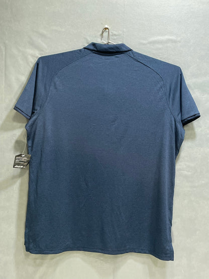 Eddie Bauer Blue Polyester Sport Polo T Shirt For Men X Large