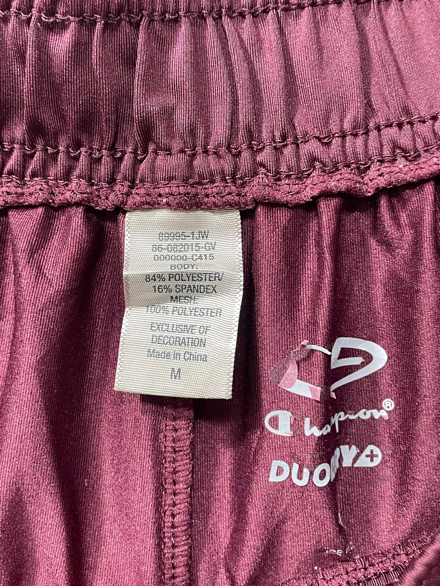 Champion Maroon Sports Short For Men M