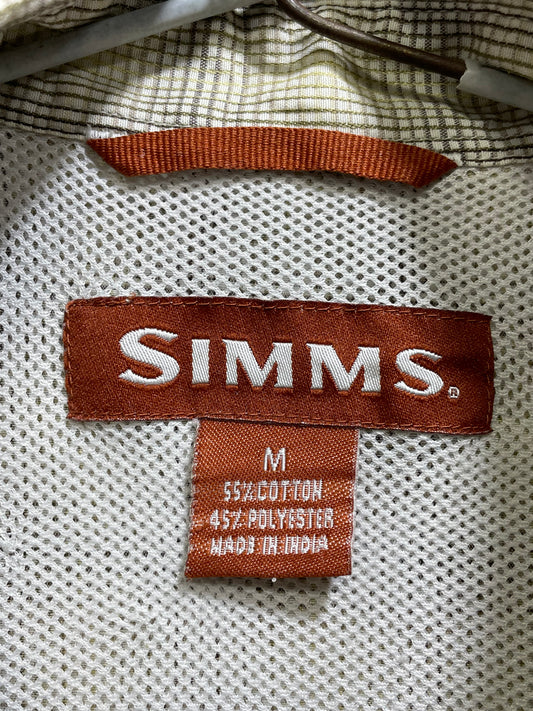 Simms Cream Cotton Shirt For Men Medium
