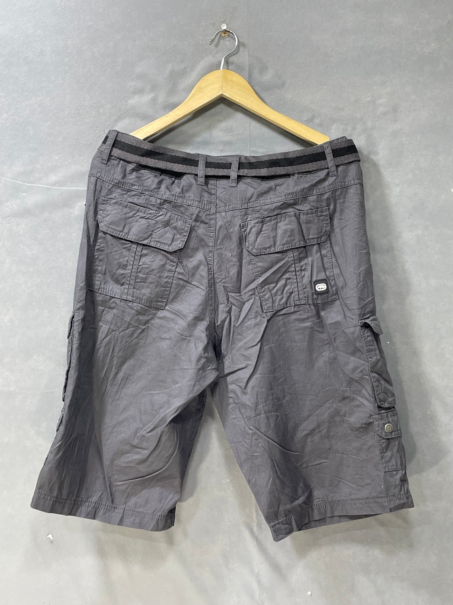 Ecko Unltd Gray Cotton Short For Men L