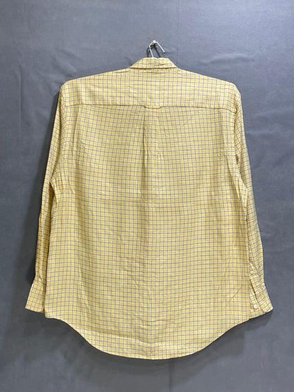 Nautica Yeloow Cotton Shirt For Men Large