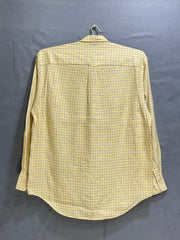 Nautica Yeloow Cotton Shirt For Men Large