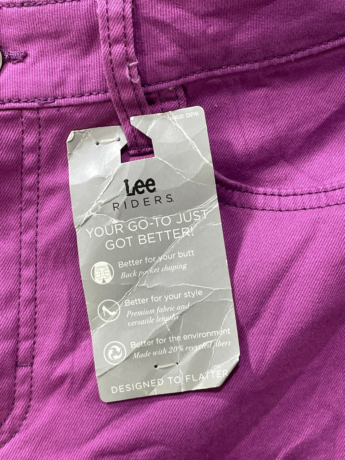 Lee Purple Jeans Short For Women L