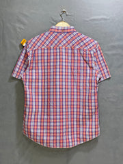 RED HERING Red Cotton Shirt For Men Medium