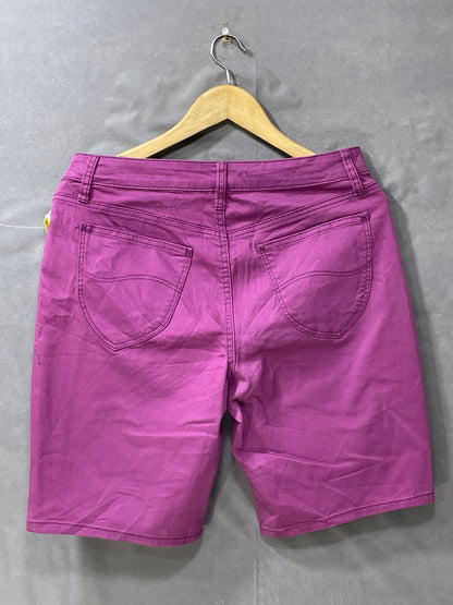 Lee Purple Jeans Short For Women L