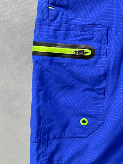 Zeroxposur Blue Polyester Short For Men S