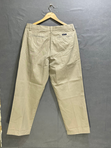 Chaps Khaki Cotton Dress Pant For Men M