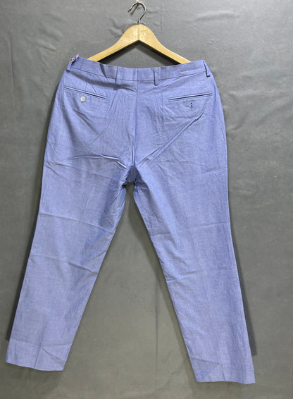 Tommy Hilfiger Blue Cotton Dress Pant For Men L