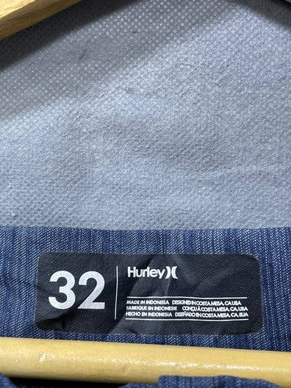 Hurley Blue Polyester Short For Men M