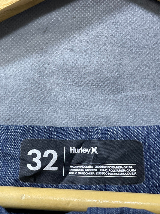 Hurley Blue Polyester Short For Men M