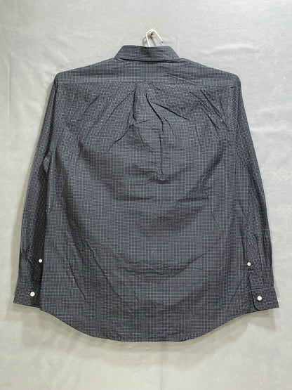 Eddie Bauer Blue Cotton Shirt For Men Medium