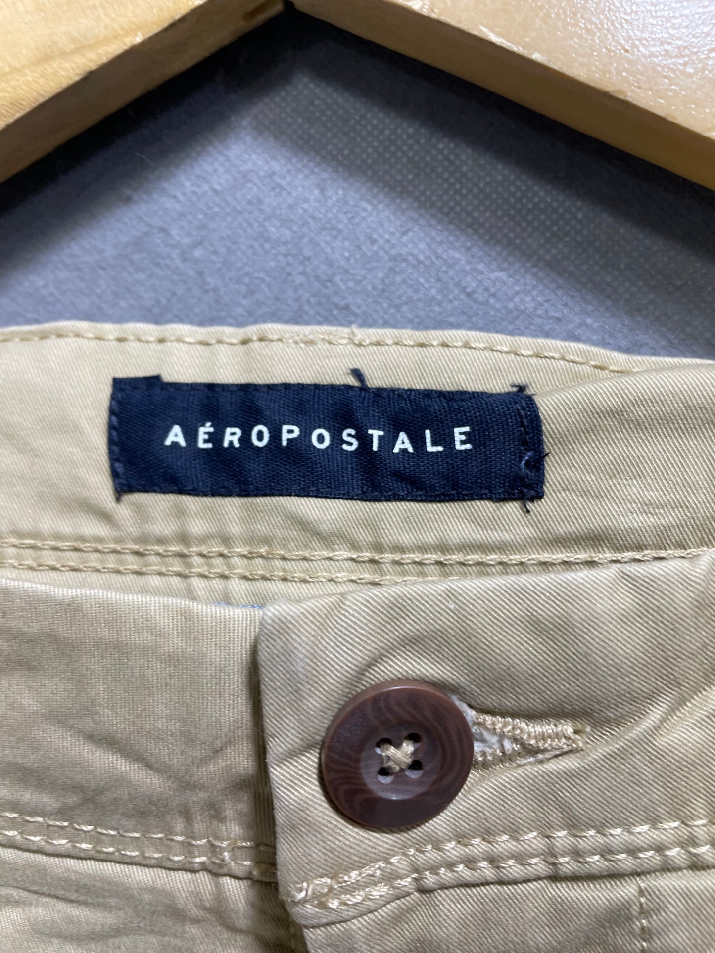 Aeropostale Khaki Cotton Dress Pant For Men M