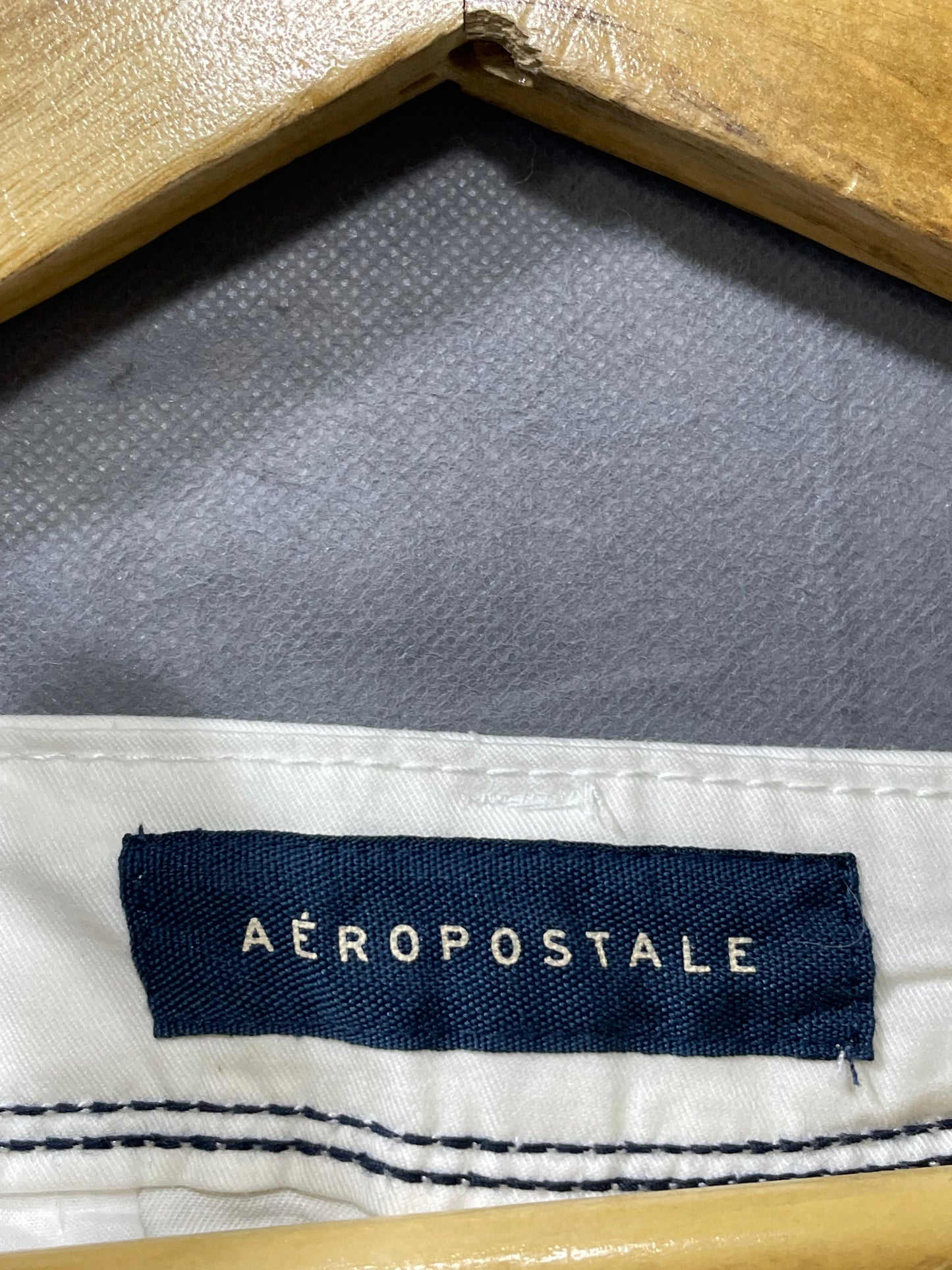 Aeropostale White Cotton Short For Men M