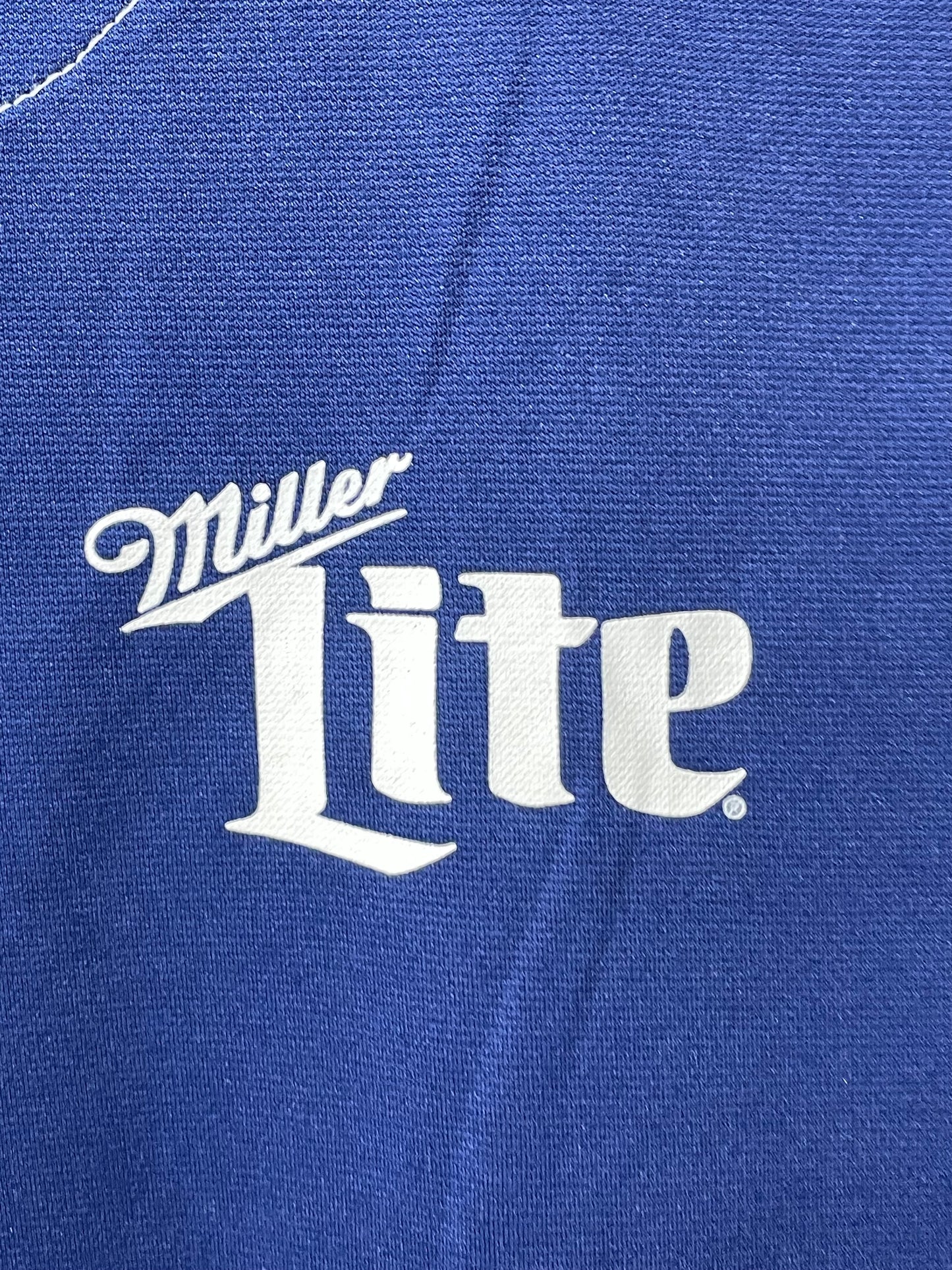 Miller Lite Blue Baseball Sports For Men T Shirt L