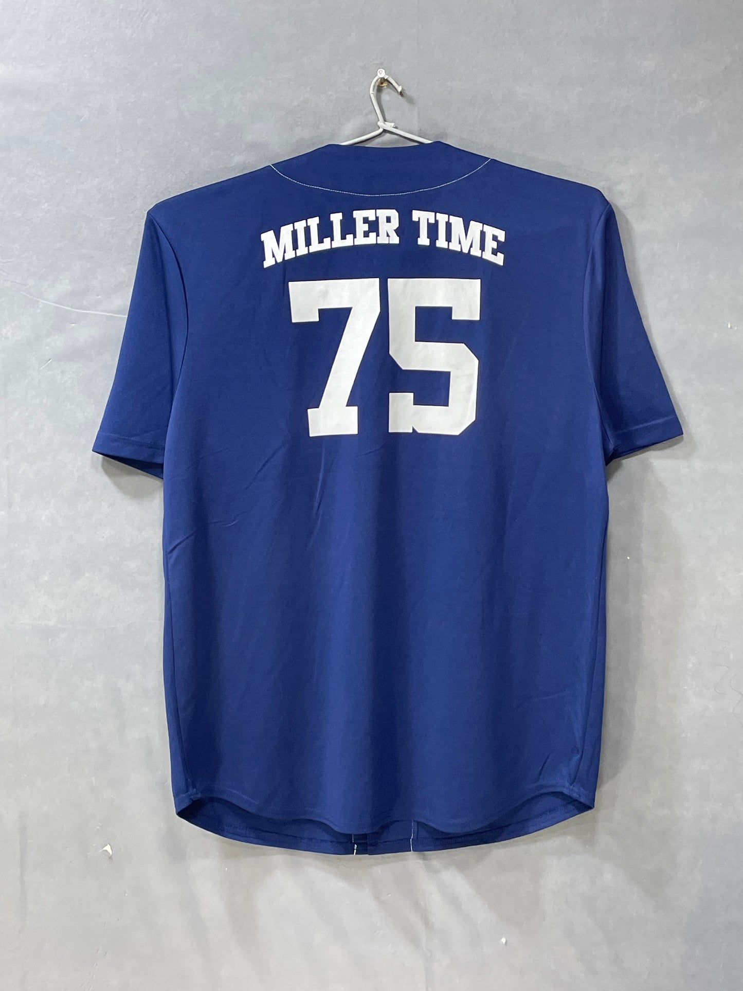 Miller Lite Blue Baseball Sports For Men T Shirt L