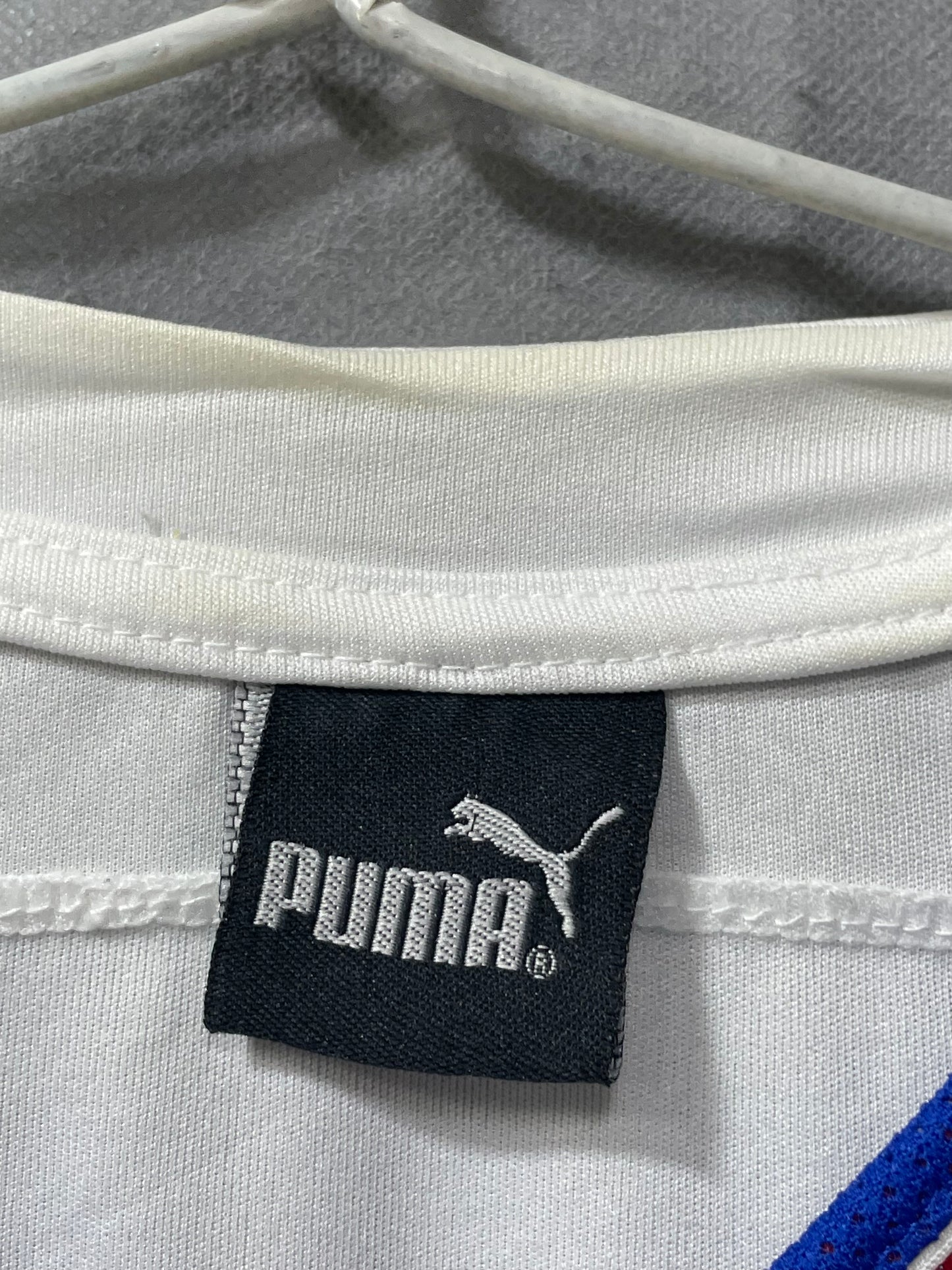 Puma Italia White Football Sports For Men T Shirt M