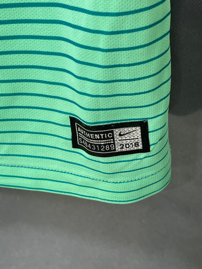 Nike Barcelona Green Football Sports For Men T Shirt M