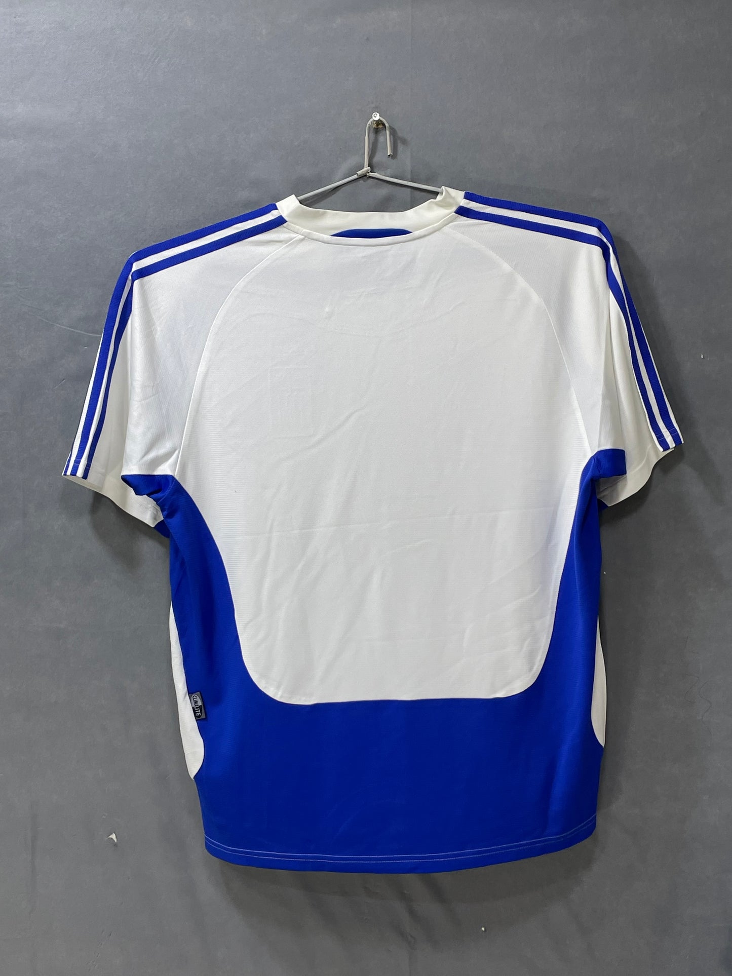 Adidas Greece White & Blue Football Sports For Men T Shirt M