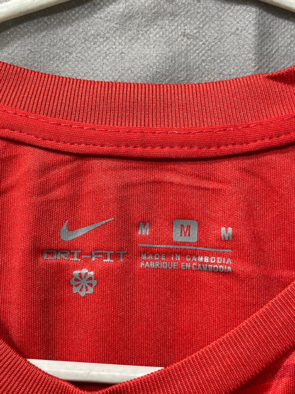 Nike Dri Fit Turkey Red Football Sports For Men T Shirt M