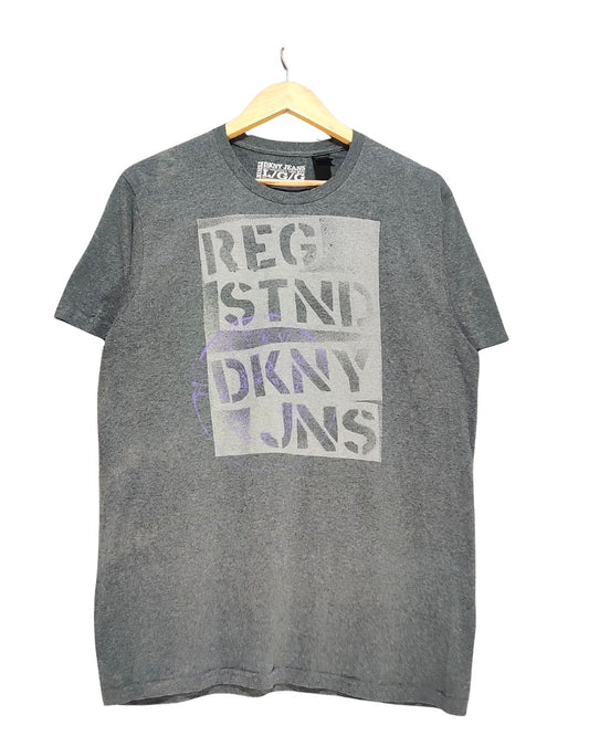 DKNY Gray T Shirt For Men L