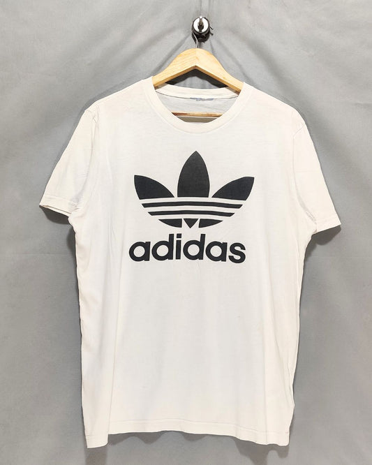 Adidas White T Shirt For Men L