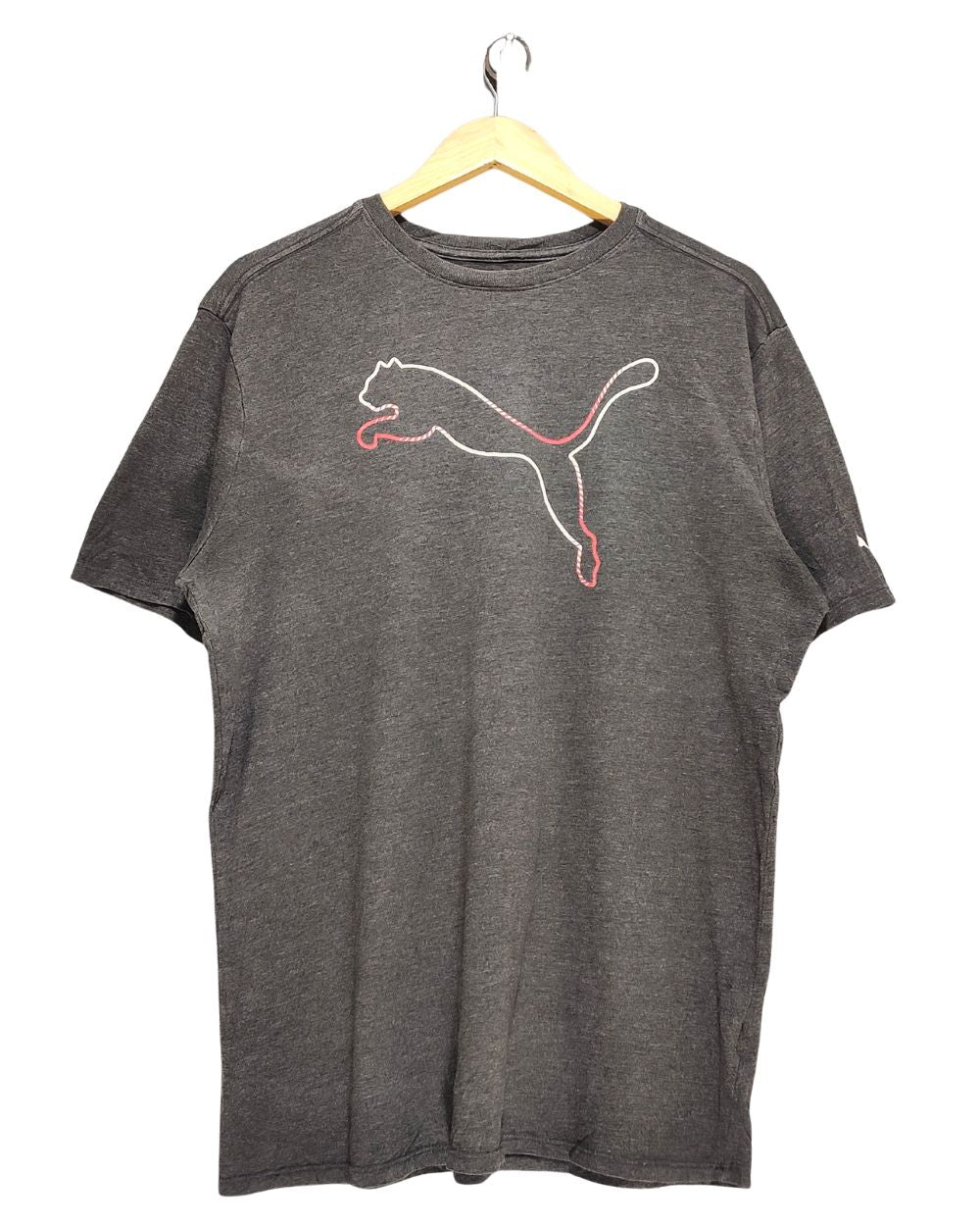 Puma Gray T Shirt For Men L