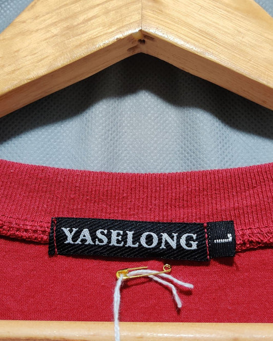 Yaselong Maroon T Shirt For Men L
