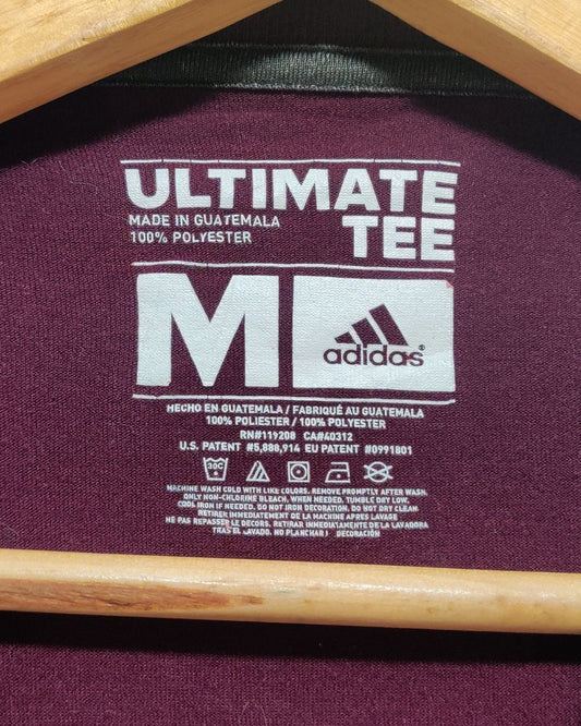 Adidas Maroon Sport T Shirt  For Men M