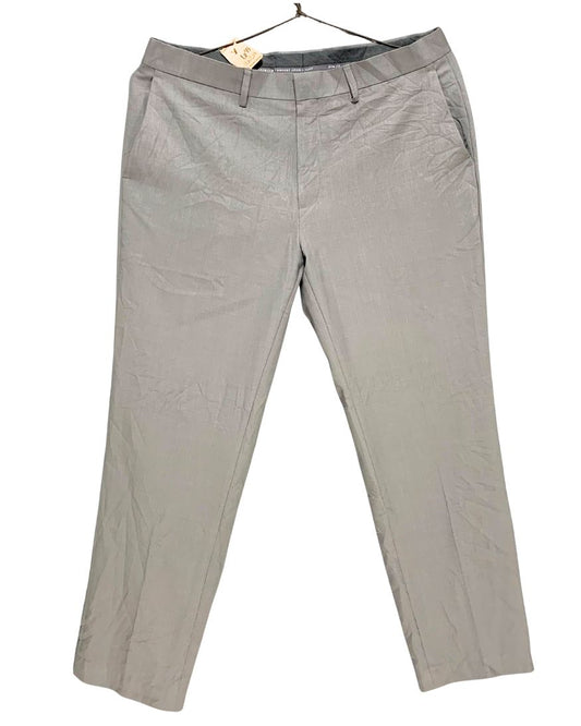 Haggar Gray Cotton Dress Pant For Men L