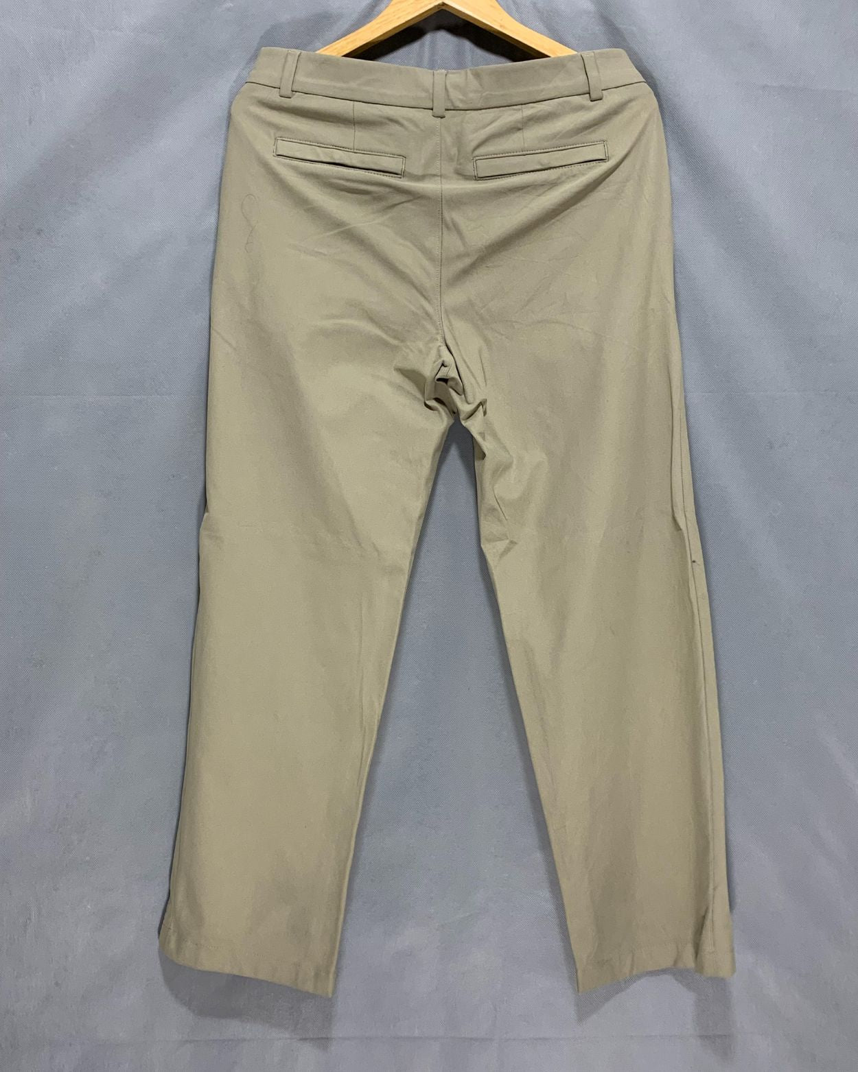 George Khaki Cotton Dress Pant For Men M