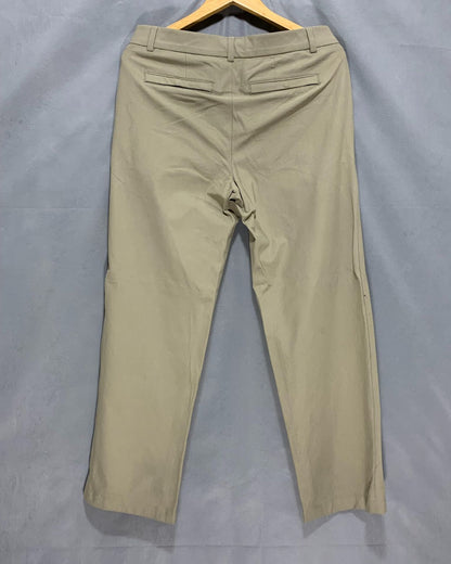George Khaki Cotton Dress Pant For Men M