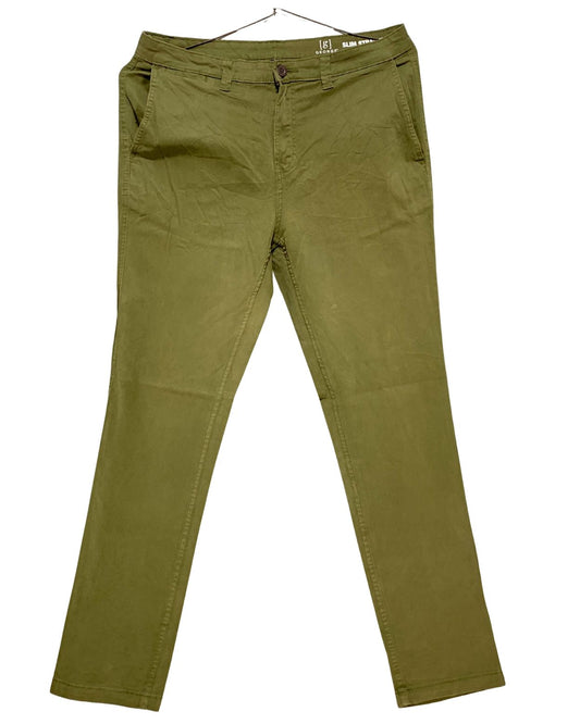 George Green Cotton Dress Pant For Men L