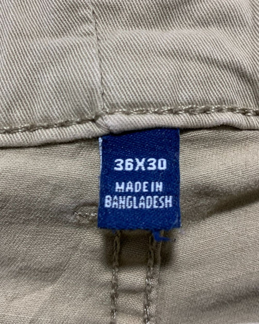 George Cream Cotton Dress Pant For Men L