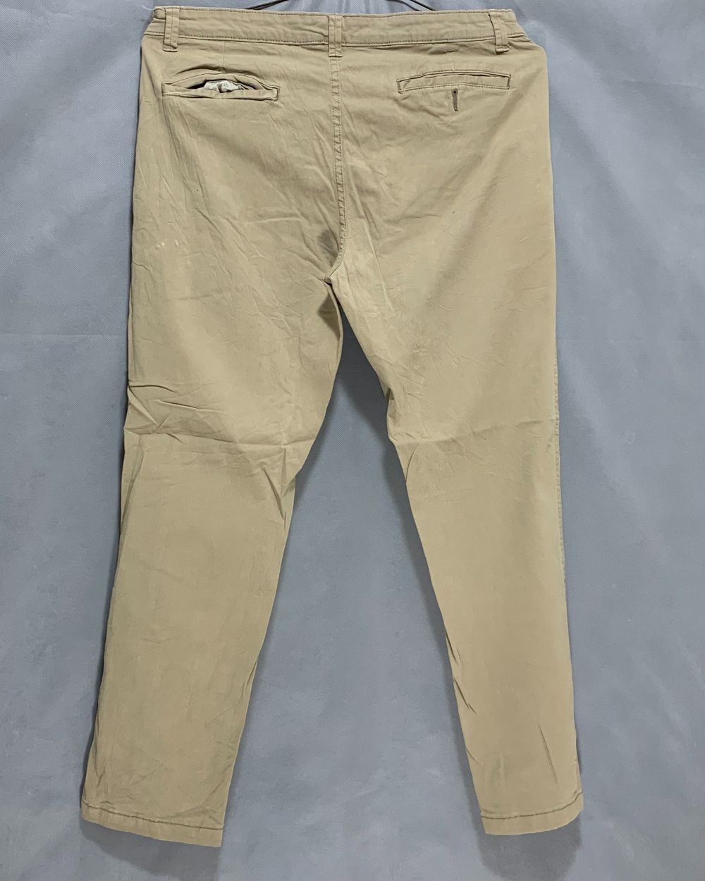 George Cream Cotton Dress Pant For Men L