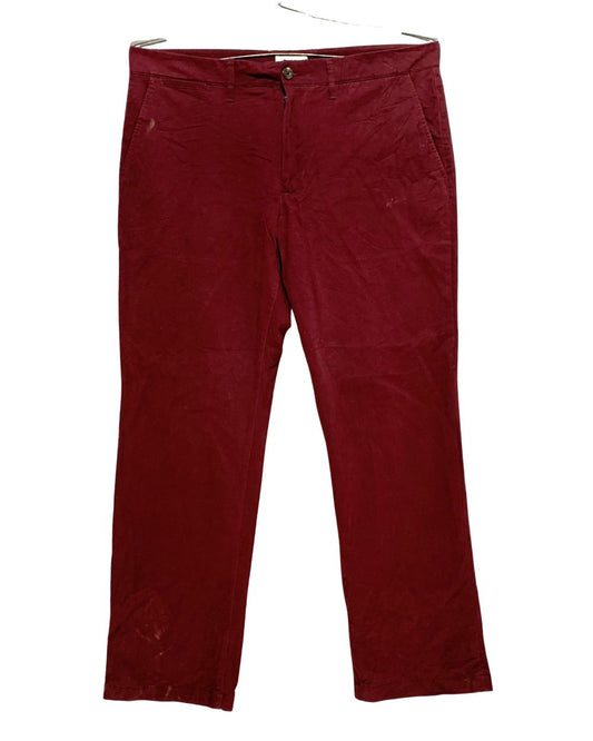 Goodfellow Maroon Cotton Dress Pant For Men XL