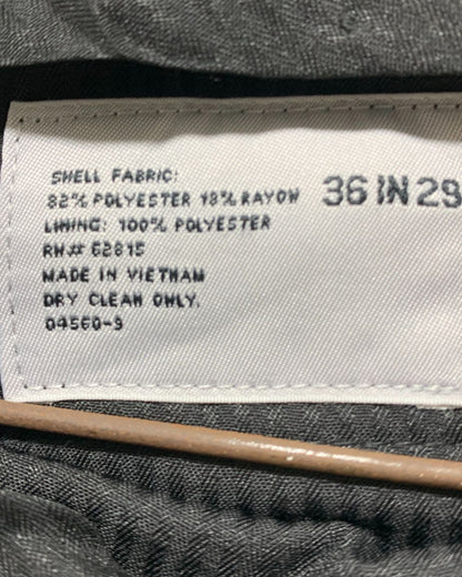 J.Ferrar Cream Cotton Dress Pant For Men L