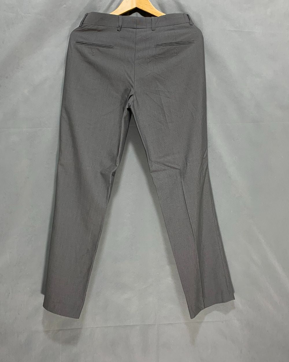 J.Ferrar Gray Cotton Dress Pant For Men M