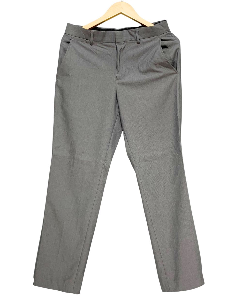J.Ferrar Gray Cotton Dress Pant For Men M