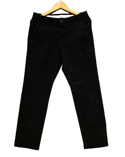 Lee Black Cotton Dress Pant For Men L