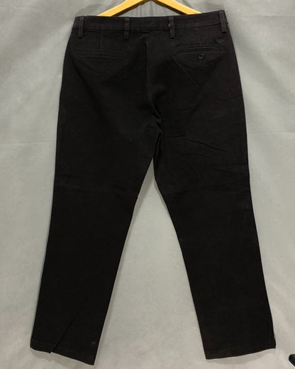 Dockers Black Cotton Dress Pant For Men M