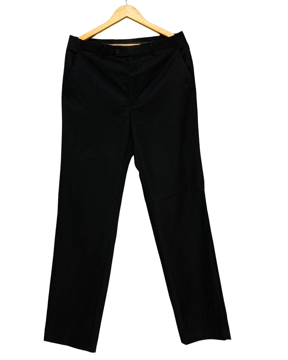 Ralph Lauren Black Cotton Dress Pant For Men M