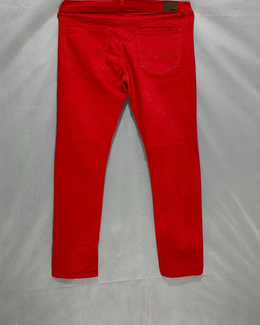 Carbon Red Jeans For Men L