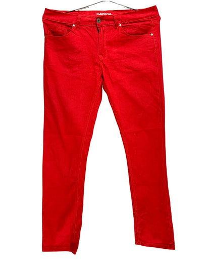 Carbon Red Jeans For Men L