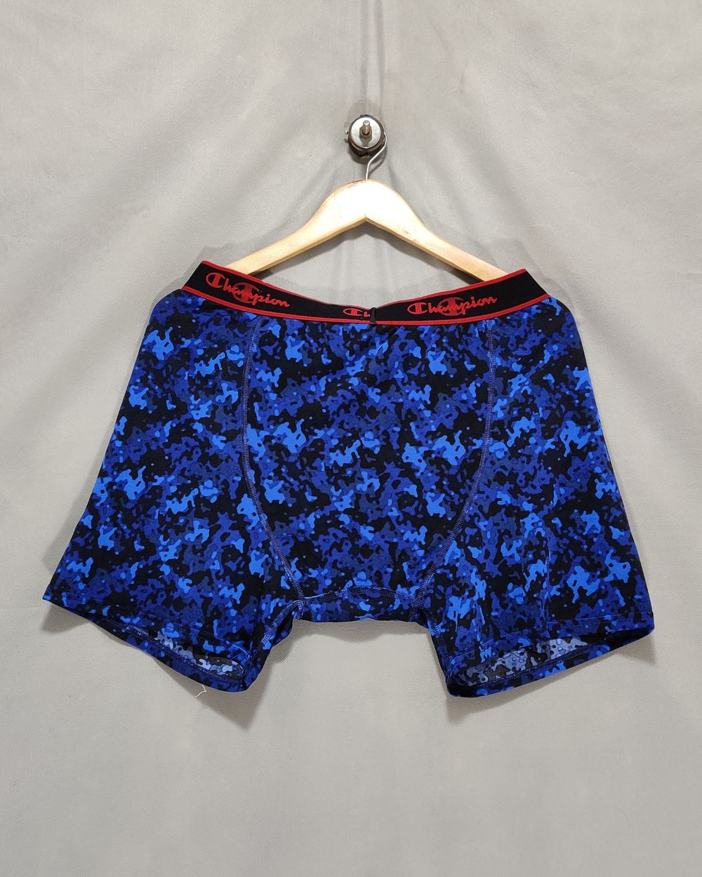 Champion Blue Boxer Underwear For Men Large