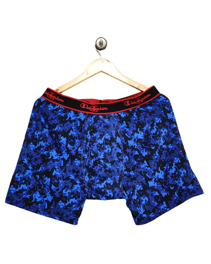 Champion Blue Boxer Underwear For Men Large